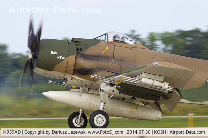 N959AD, Douglas A-1D Skyraider (AD-4NA) C/N 7759, Douglas AD-4NA Skyraider 