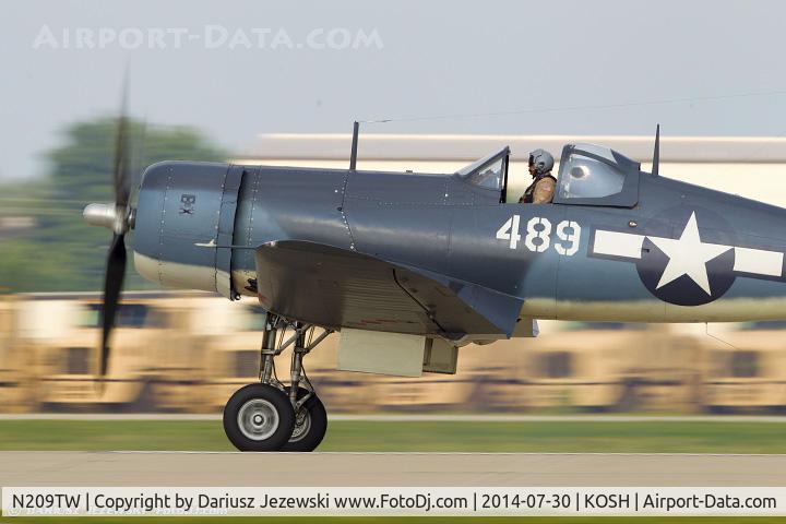 N209TW, Goodyear FG-1D Corsair C/N 3750, Goodyear FG-1D Corsair C/N 92489 NX209TW