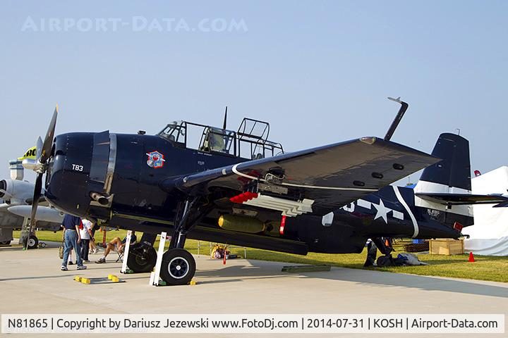 N81865, 1945 Grumman TBM-3E Avenger C/N 5632, Grumman TBM-3E Avenger  C/N 5632, NL81865