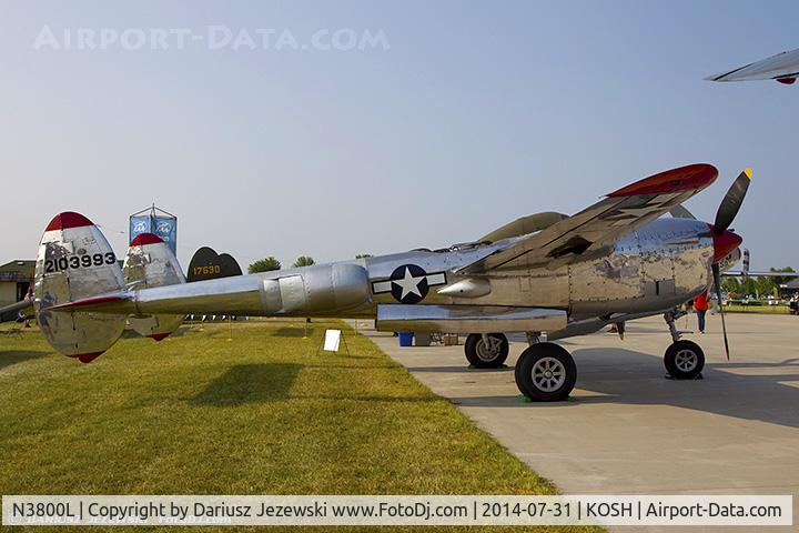 N3800L, 1945 Lockheed P-38L-5-LO Lightning C/N 422-8342, Lockheed P-38L Lightning 