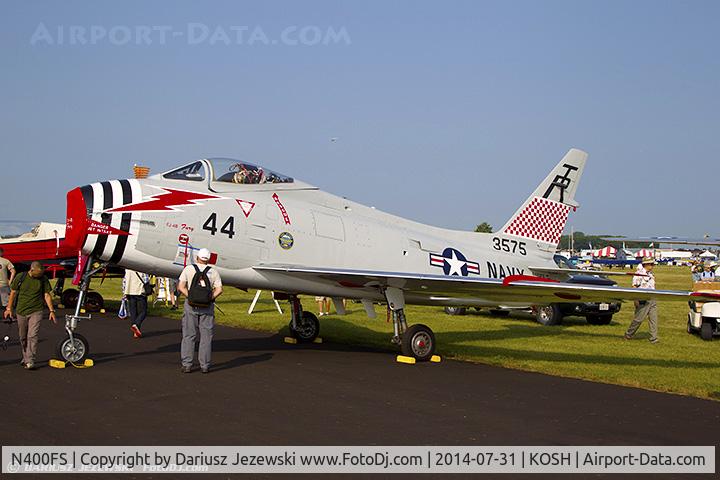N400FS, 1958 North American AF-1E Fury C/N 244-83, North American FJ-4B Fury  C/N 143575 - Dr. Rich Sugden, N400FS
