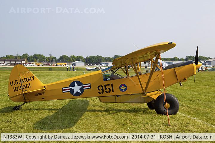 N1383W, 1954 Piper L-21B Super Cub (PA-18-135) C/N 18-3951, Piper L-21B Super Cub  C/N 18-3951, N1383W