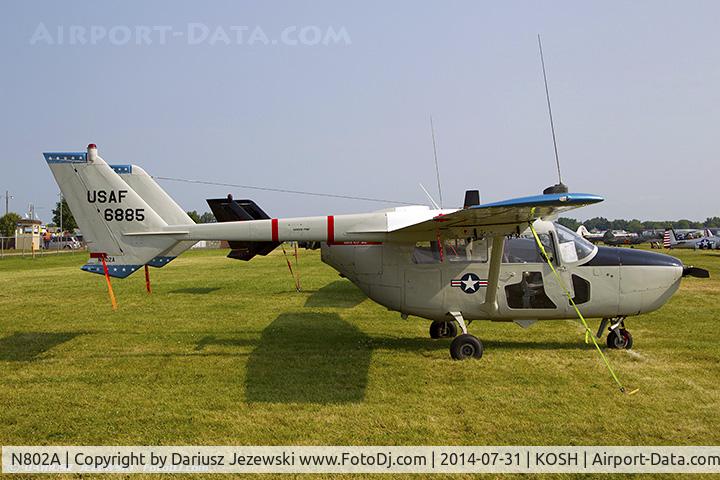 N802A, 1968 Cessna O-2A (M337B) Super Skymaster Super Skymaster C/N 337M-0174, Cessna 337B (O-2A Skymaster)  C/N 337M0174 - Robert Shafer, N802A