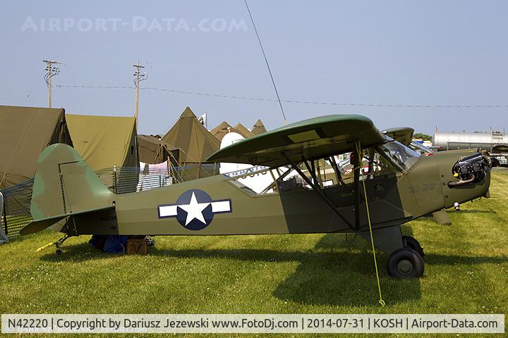 N42220, 1945 Piper J3C-65 Cub Cub C/N 14470, Piper J3C-65 Cub  C/N 14470, N42220