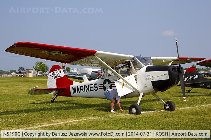 N5190G, 1951 Cessna 305A C/N 22452, Cessna 305A L-19A Bird Dog   C/N 22452, N5190G