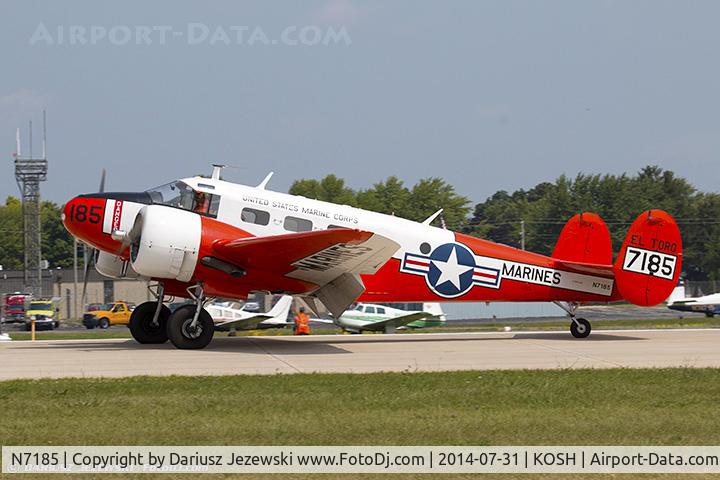 N7185, 1952 Beech Expeditor 3NM (D18S) C/N CA-104, Beech 3NM  C/N CA-104, N7185