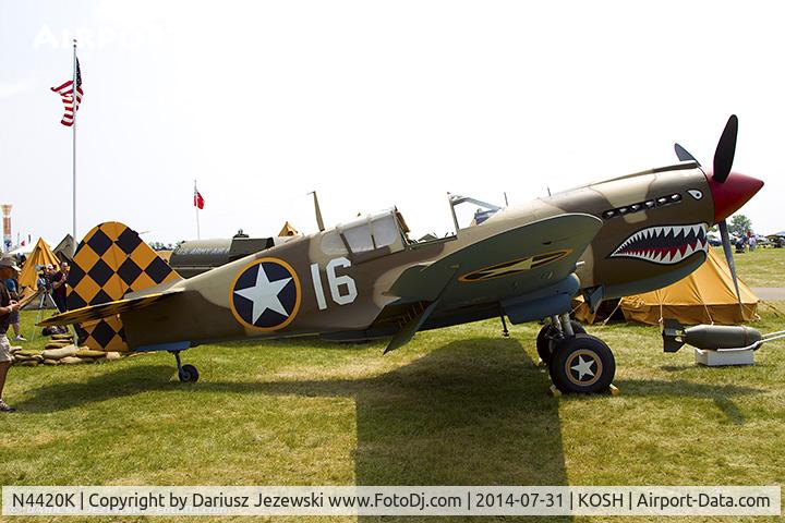 N4420K, Curtiss P-40E Warhawk C/N AK75315134, Curtiss P-40E Warhawk  C/N AK75315134, N4420K