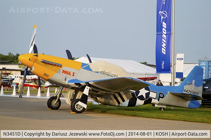 N3451D, 1944 North American F-51D Mustang C/N 122-41547, North American F-51D Mustang 