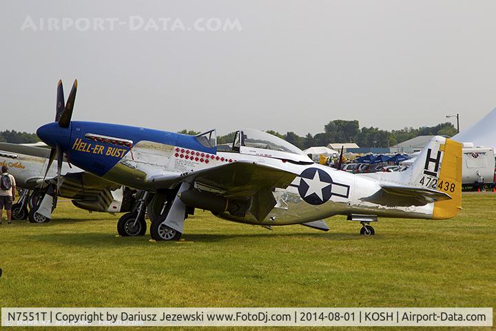 N7551T, 1944 North American P-51D Mustang C/N 122-38997, North American P-51D Mustang 