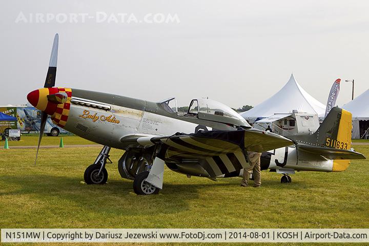 N151MW, 1945 North American P-51D Mustang C/N 124-48386, North American P-51D Mustang 