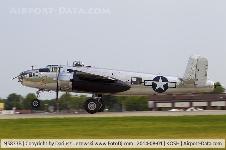 N5833B, 1945 North American B-25J Mitchell Mitchell C/N 108-47735, North American B-25J Mitchell 