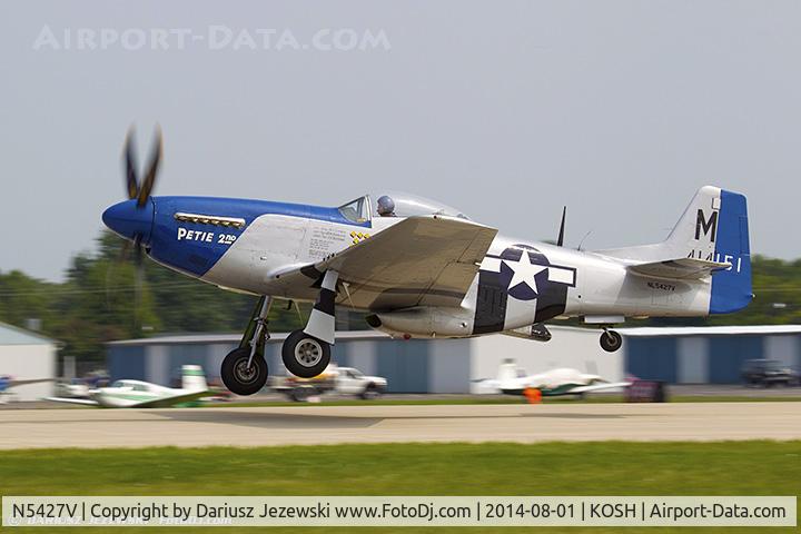 N5427V, 1944 North American F-51D Mustang C/N 44-72942, North American F-51D Mustang 