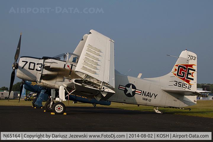 N65164, 1955 Douglas EA-1E Skyraider AD-5W C/N 55-471DH, Douglas EA-1E Skyraider  C/N 55-471DH, N65164