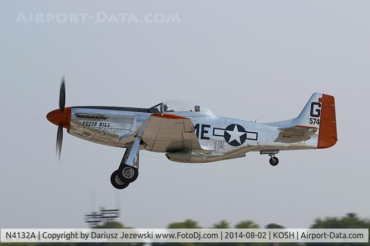 N4132A, 1944 North American P-51D Mustang C/N 122-40985, North American P-51D Mustang 