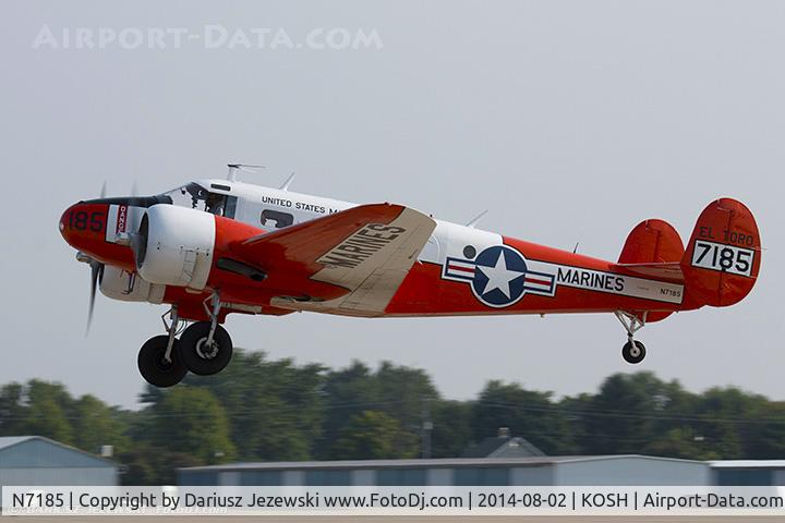 N7185, 1952 Beech Expeditor 3NM (D18S) C/N CA-104, Beech 3NM  C/N CA-104, N7185
