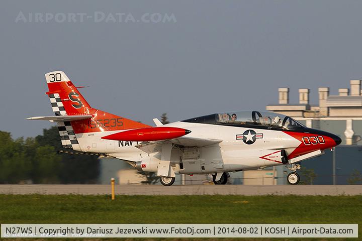 N27WS, North American T-2B Buckeye C/N 310-30, North American T-2B Buckeye  C/N 1155235, N27WS