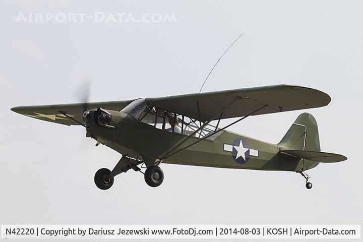 N42220, 1945 Piper J3C-65 Cub Cub C/N 14470, Piper J3C-65 Cub  C/N 14470, N42220