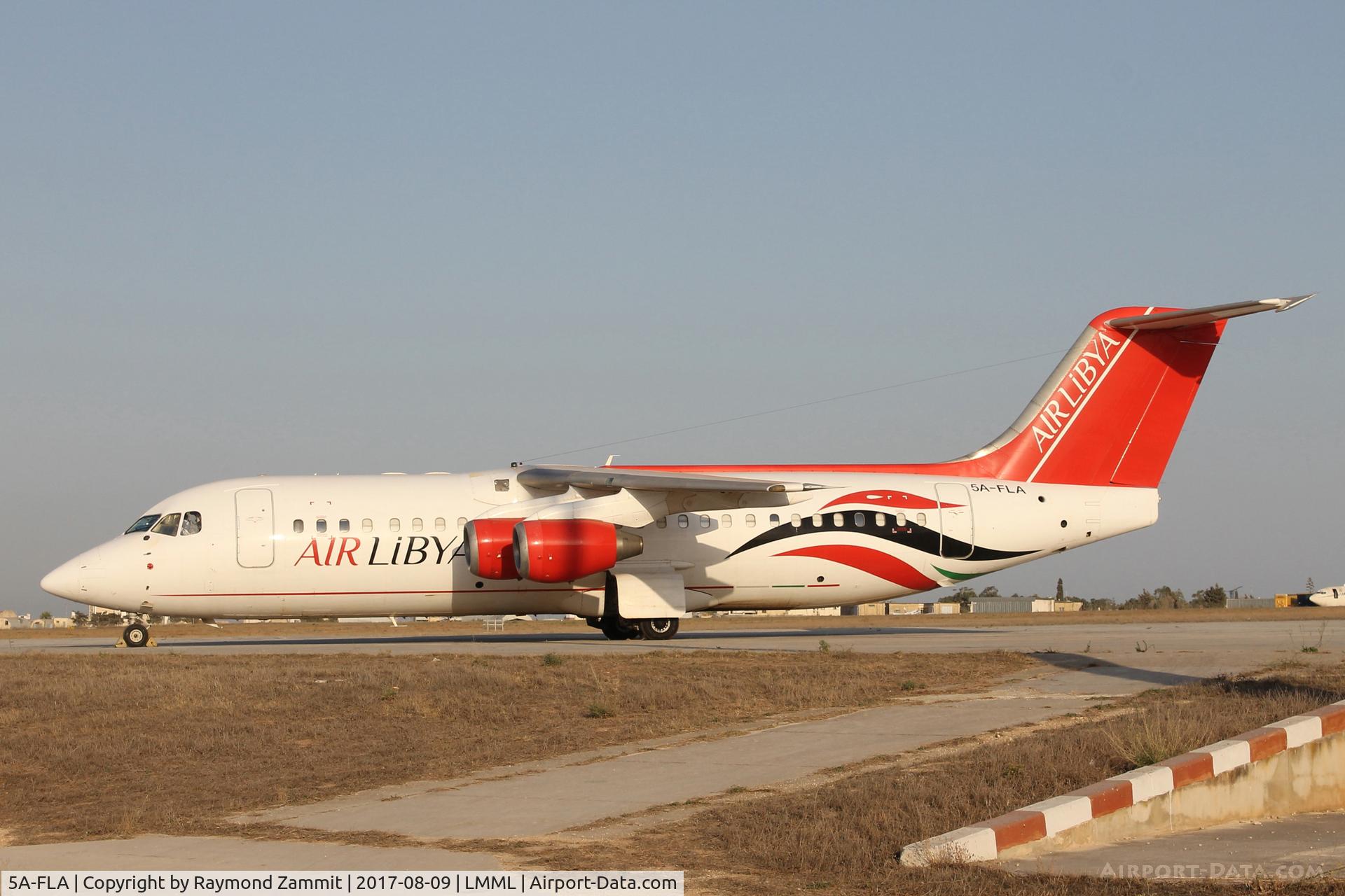 5A-FLA, 1993 British Aerospace Avro 146-RJ100 C/N E3232, Bae 146-RJ100 5A-FLA Air Libya