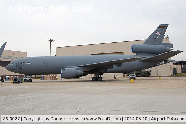 85-0027, 1985 McDonnell Douglas KC-10A Extender C/N 48232, KC-10A Extender 85-0027  from 2nd ARS 