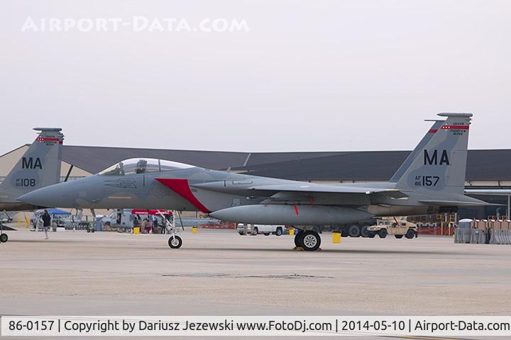 86-0157, 1986 McDonnell Douglas F-15C Eagle C/N 1005/C385, F-15C Eagle 86-0157 MA from 131st FS 