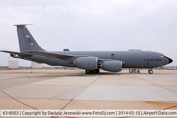 63-8003, 1963 Boeing KC-135R Stratotanker C/N 18620, KC-135R Stratotanker 63-8003  from 141st ARS 