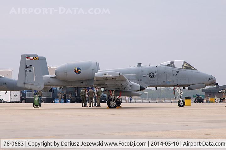 78-0683, 1978 Fairchild Republic A-10C Thunderbolt II C/N A10-0303, A-10C Thunderbolt II 78-0683 MD from 104th FS 175th WG Martin State Airport, MD