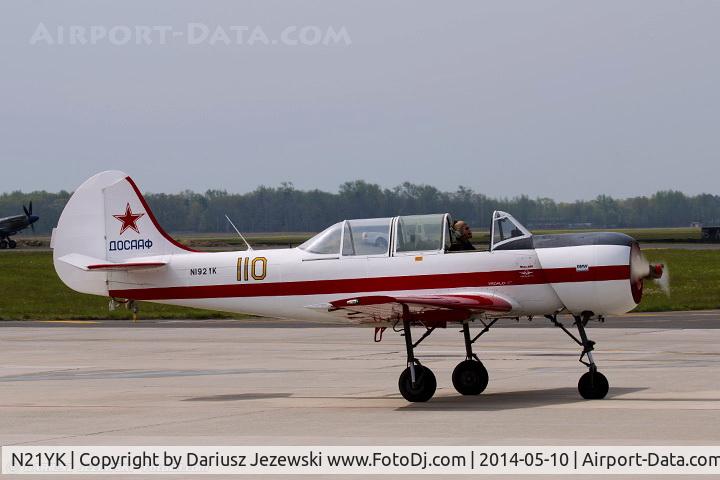 N21YK, 1992 Yakovlev Yak-52 C/N 9211609/01, Yakovlev Yak-52  C/N 9211609/01, N21YK
