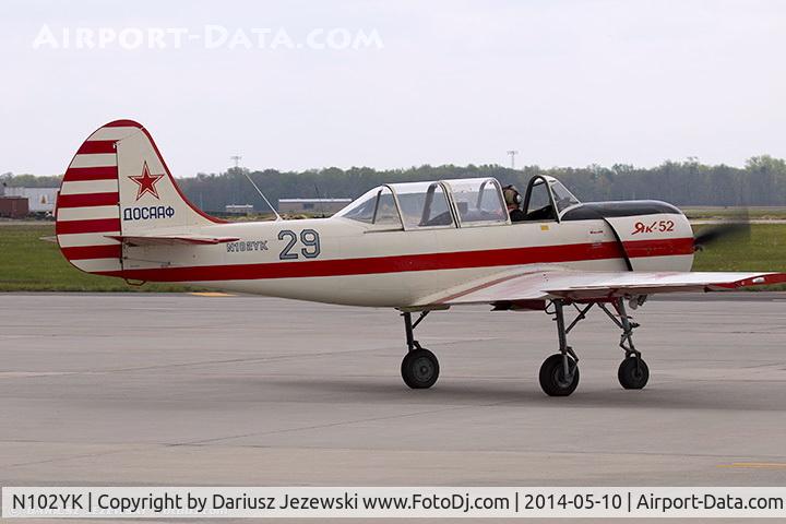N102YK, 1991 Yakovlev Yak-52 C/N 9111309, Yakovlev Yak-52 C/N 9111309, N102YK