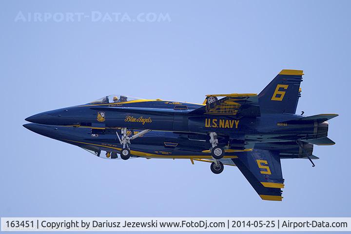 163451, 1988 McDonnell Douglas F/A-18C Hornet C/N 0662/C020, F/A-18C Hornet 163451 C/N 0662 from Blue Angels Demo Team  NAS Pensacola, FL