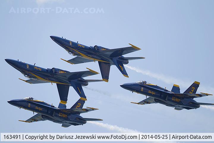 163491, 1988 McDonnell Douglas F/A-18C Hornet C/N 727/C048, F/A-18C Hornet 163491 C/N 0727 from Blue Angels Demo Team  NAS Pensacola, FL