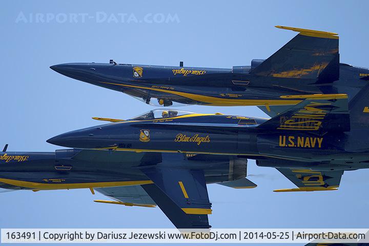 163491, 1988 McDonnell Douglas F/A-18C Hornet C/N 727/C048, F/A-18C Hornet 163491 C/N 0727 from Blue Angels Demo Team  NAS Pensacola, FL