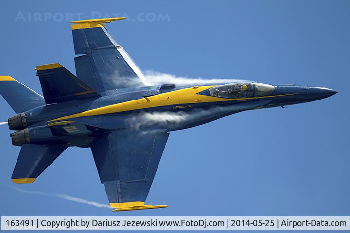 163491, 1988 McDonnell Douglas F/A-18C Hornet C/N 727/C048, F/A-18C Hornet 163491 C/N 0727 from Blue Angels Demo Team  NAS Pensacola, FL