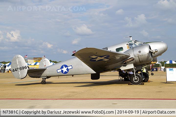 N7381C, 1944 Beech C18S C/N 8104, Beech C18S  C/N 8104, N7381C