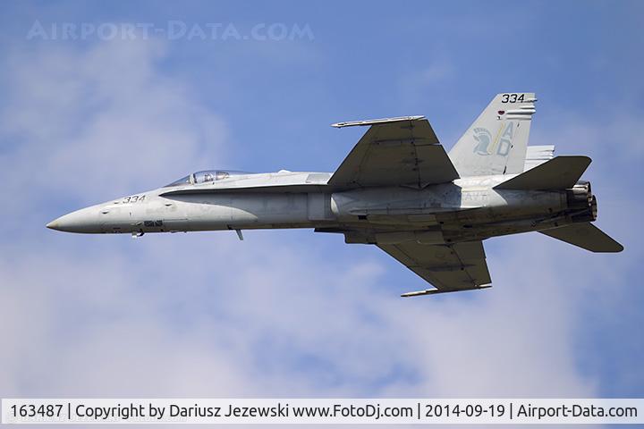 163487, 1988 McDonnell Douglas F/A-18C Hornet C/N 721/C045, F/A-18C Hornet 163487 AD-334 from VFA-106 
