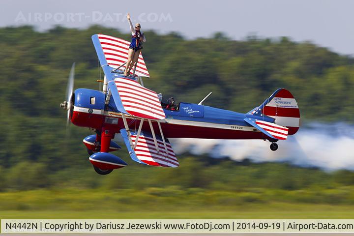 N4442N, 1943 Boeing A75N1 (PT17) C/N 75-7893, Boeing A-75N1 (PT-17) Stearman C/N 75-7893, N4442N