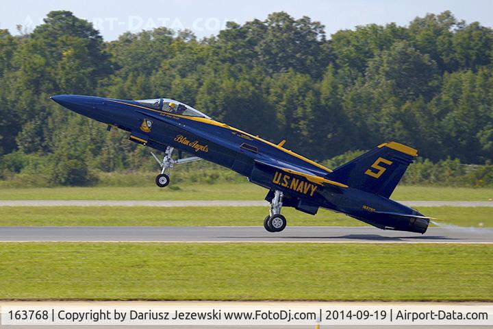 163768, 1989 McDonnell Douglas F/A-18C Hornet C/N 0848/C125, F/A-18C Hornet 163768 C/N 0848 from Blue Angels Demo Team  NAS Pensacola, FL