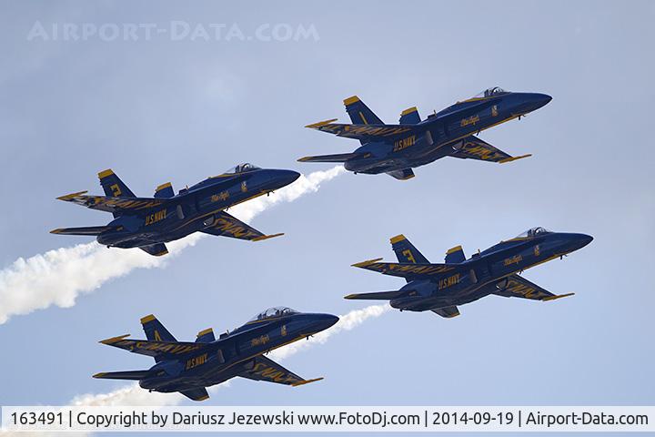163491, 1988 McDonnell Douglas F/A-18C Hornet C/N 727/C048, F/A-18C Hornet 163491 C/N 0727 from Blue Angels Demo Team  NAS Pensacola, FL