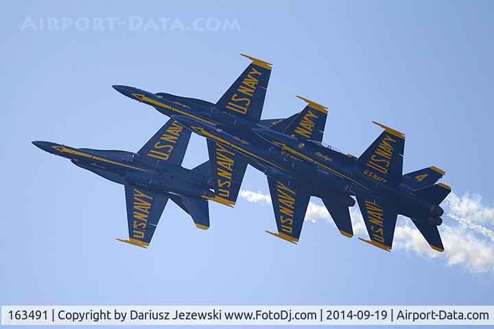163491, 1988 McDonnell Douglas F/A-18C Hornet C/N 727/C048, F/A-18C Hornet 163491 C/N 0727 from Blue Angels Demo Team  NAS Pensacola, FL