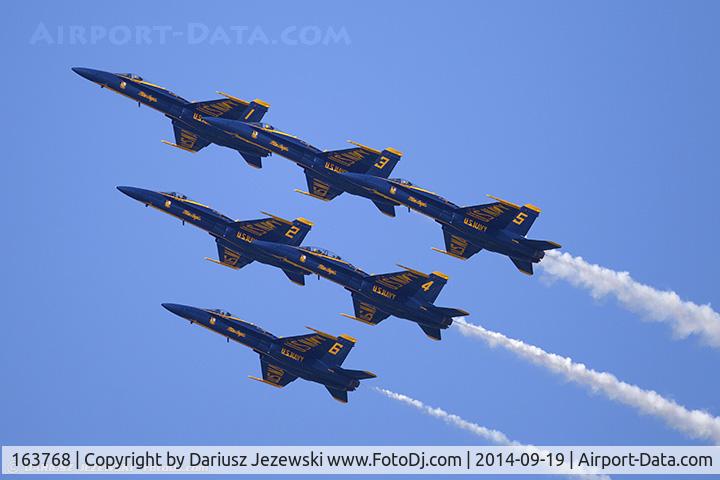 163768, 1989 McDonnell Douglas F/A-18C Hornet C/N 0848/C125, F/A-18C Hornet 163768 C/N 0848 from Blue Angels Demo Team  NAS Pensacola, FL