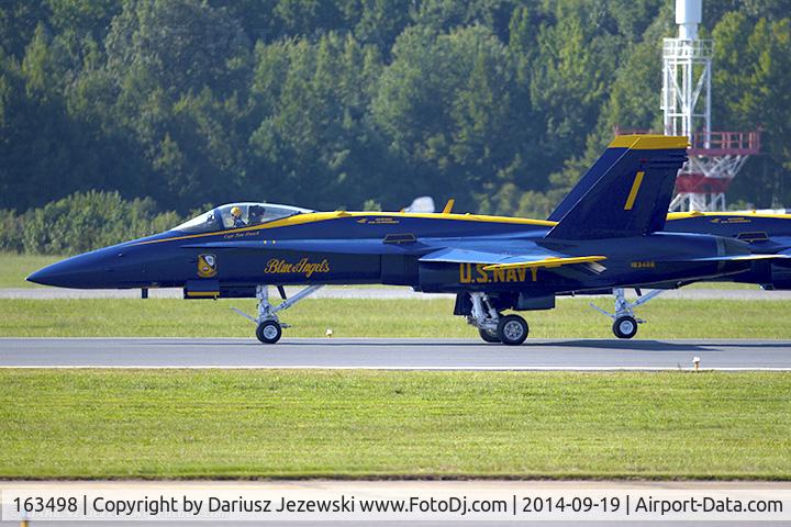 163498, 1988 McDonnell Douglas F/A-18C Hornet C/N 0737/C053, F/A-18C Hornet 163498 C/N 0737 from Blue Angels Demo Team  NAS Pensacola, FL