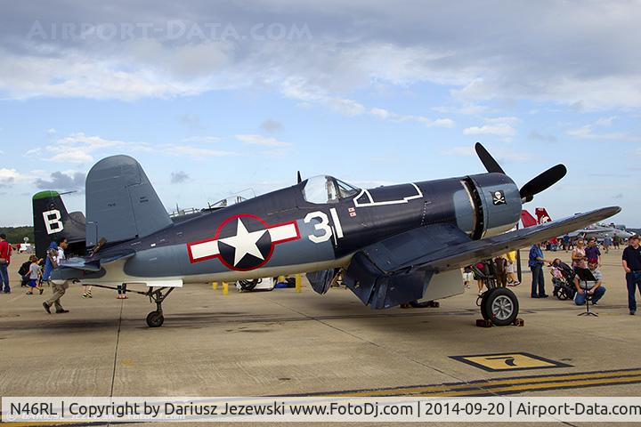 N46RL, 1945 Goodyear FG-1D Corsair C/N Not found (92508/N46RL), Goodyear FG-1D Corsair  C/N 92508, N46RL