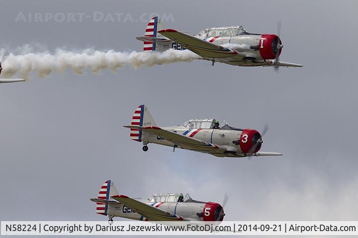 N58224, 1941 North American AT-6B Texan C/N 2553, North American AT-6 Texan  C/N 2553 - Geico Skytypers, N58224