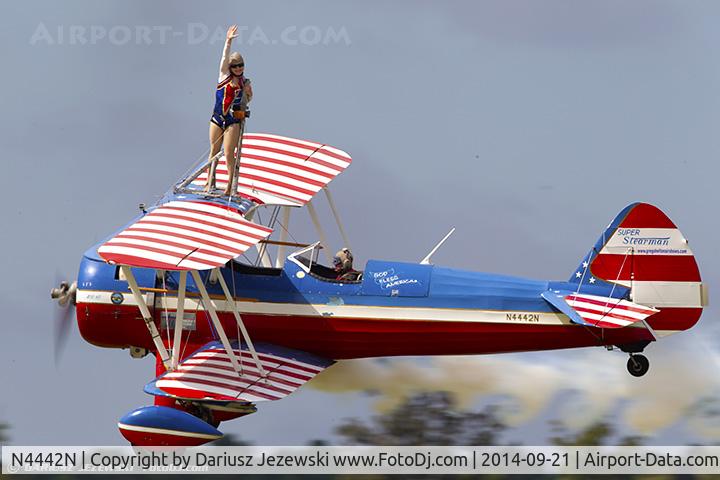 N4442N, 1943 Boeing A75N1 (PT17) C/N 75-7893, Boeing A-75N1 (PT-17) Stearman C/N 75-7893, N4442N