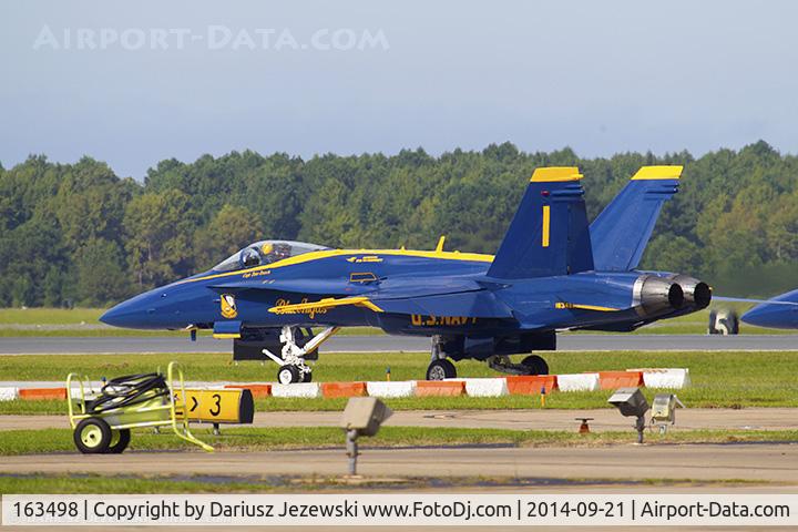 163498, 1988 McDonnell Douglas F/A-18C Hornet C/N 0737/C053, F/A-18C Hornet 163498 C/N 0737 from Blue Angels Demo Team  NAS Pensacola, FL