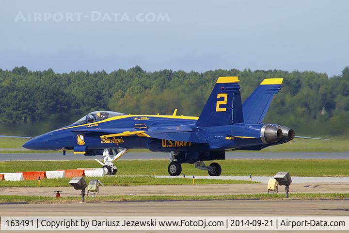 163491, 1988 McDonnell Douglas F/A-18C Hornet C/N 727/C048, F/A-18C Hornet 163491 C/N 0727 from Blue Angels Demo Team  NAS Pensacola, FL
