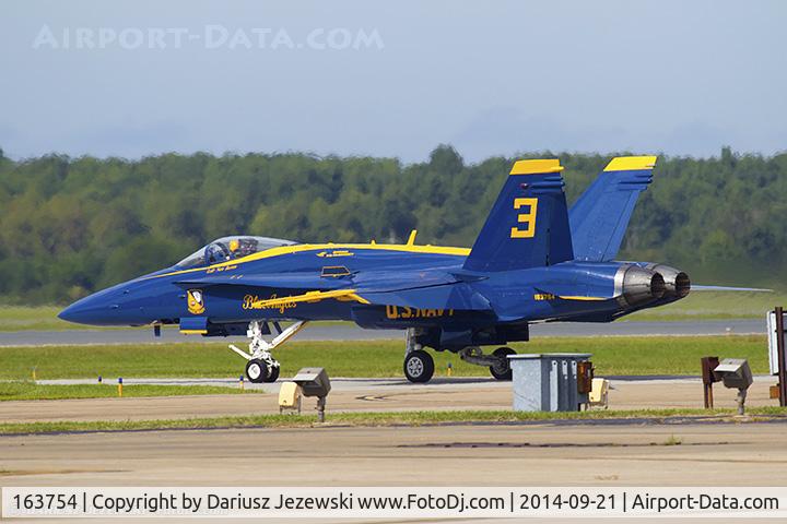 163754, 1989 McDonnell Douglas F/A-18C Hornet C/N 0829/C112, F/A-18C Hornet 163754 C/N 0817 from Blue Angels Demo Team  NAS Pensacola, FL