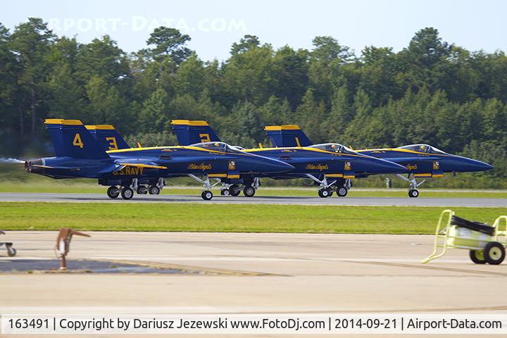 163491, 1988 McDonnell Douglas F/A-18C Hornet C/N 727/C048, F/A-18C Hornet 163491 C/N 0727 from Blue Angels Demo Team  NAS Pensacola, FL