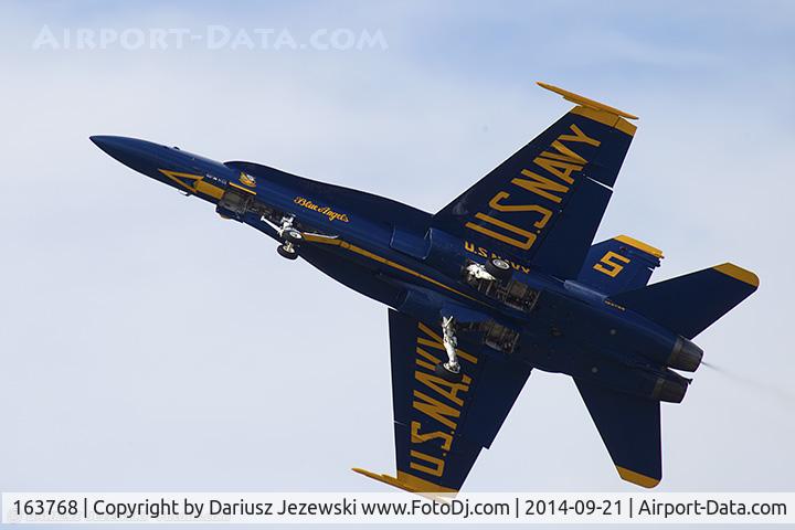 163768, 1989 McDonnell Douglas F/A-18C Hornet C/N 0848/C125, F/A-18C Hornet 163768 C/N 0848 from Blue Angels Demo Team  NAS Pensacola, FL
