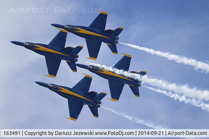 163491, 1988 McDonnell Douglas F/A-18C Hornet C/N 727/C048, F/A-18C Hornet 163491 C/N 0727 from Blue Angels Demo Team  NAS Pensacola, FL