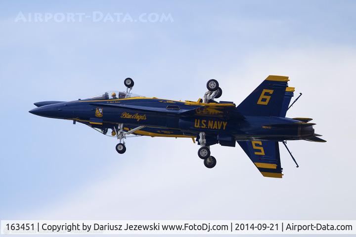 163451, 1988 McDonnell Douglas F/A-18C Hornet C/N 0662/C020, F/A-18C Hornet 163451 C/N 0662 from Blue Angels Demo Team  NAS Pensacola, FL